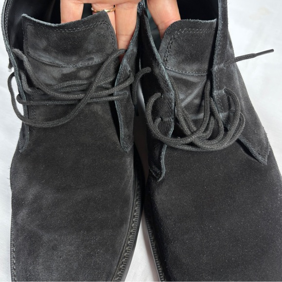 Tod’s Men’s Polacco Gomma Chukka Boots Size UK 11 US 10 Black Lace Up Ankle - Picture 9 of 14
